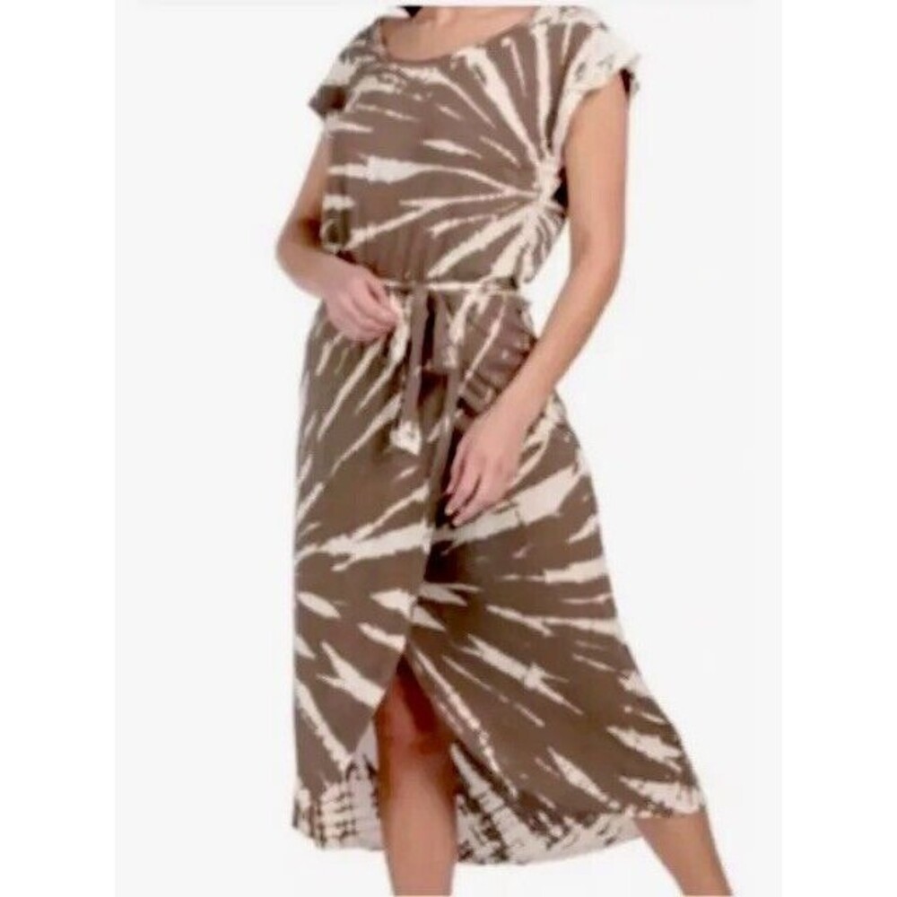 Revolve Young Fabulous & Broke YFB Midi Wrap Dress Sz Small Boho Resort Beachy